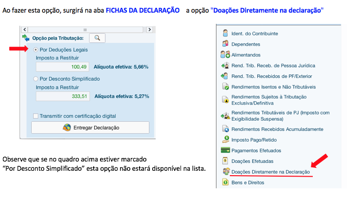 Doe parte do IR para o CMDCA